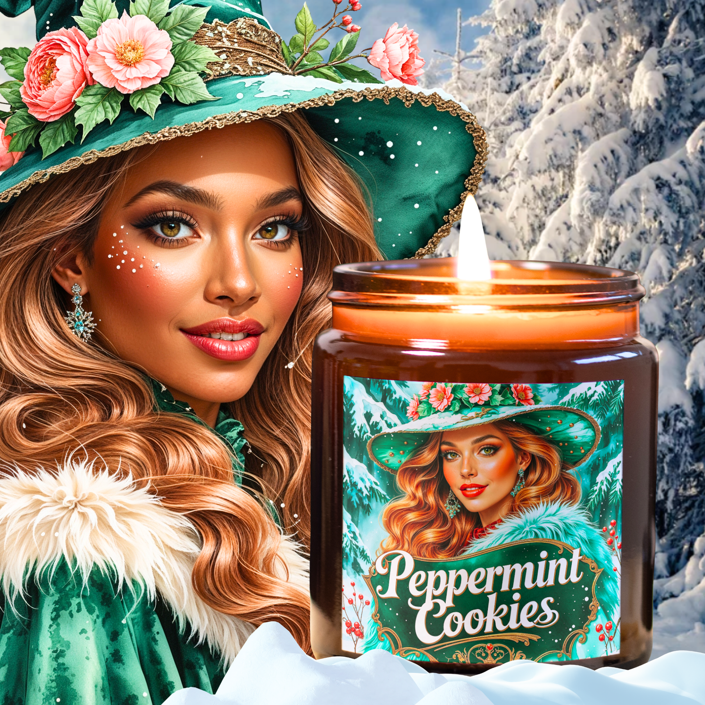 Peppermint Cookie Candle