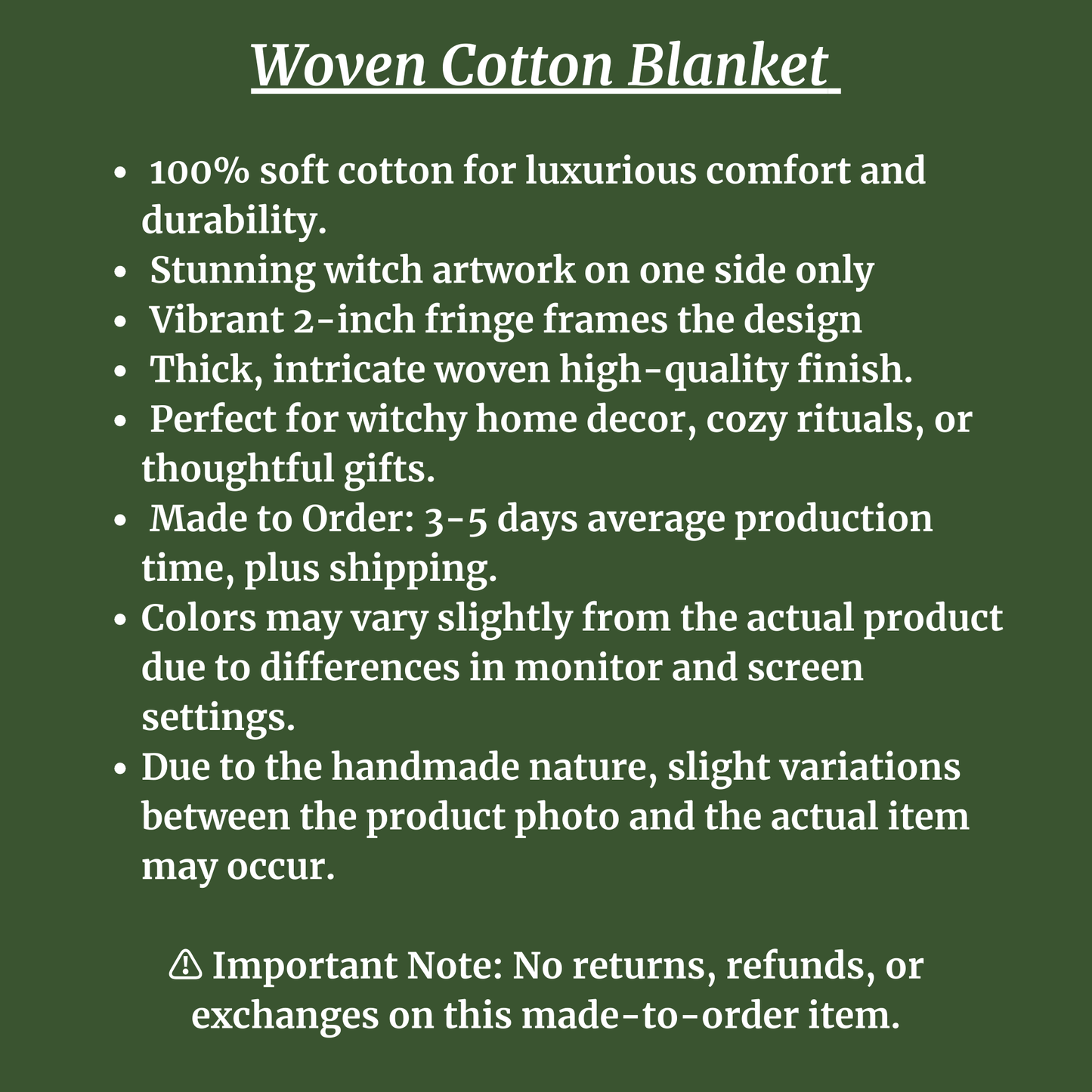 Enchanted Witch Blanket