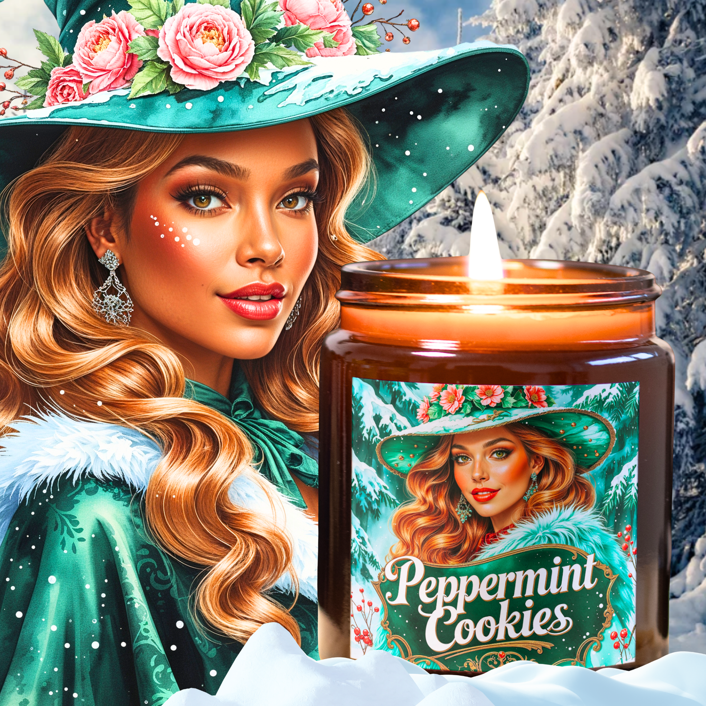 Peppermint Cookie Candle